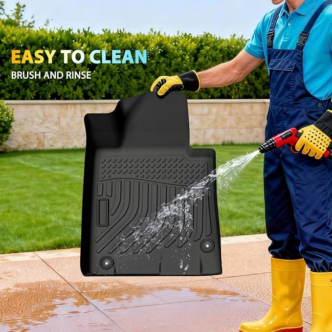 Floor Mats & Cargo Liner for Hyundai Sonata Hybrid 2020-2026 | All-Weather TPE Custom Fit Car Liners Accessories, Full Coverage for Sonata Waterproof Anti-Slip 1st & 2nd Row & Trunk Mat