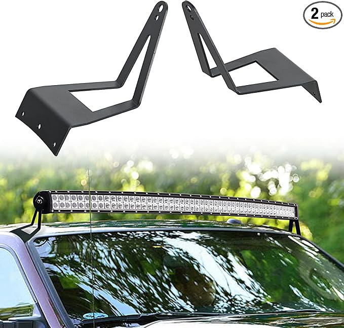 Nilight 52 inch LED Light Bar Bracket Mounting Upper Windshield Roof Cab Brackets Compatible with Ford F250 F350 4WD 2WD 1999-2015
