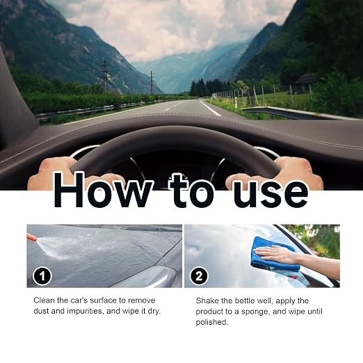 Nano Ceramic Coating for Cars, Quick Coat Restore Spray for Car Detailing | High Gloss Mirror Shine, UV & Scratch Protection, Easy Application No Residue, Long-Lasting Polish Restore (2pcs)
