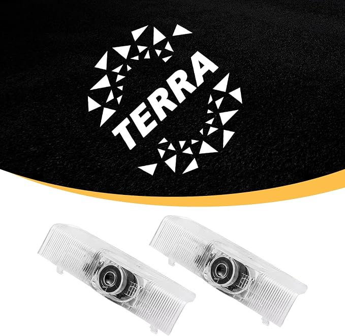 2PCS Car Door Light Logo Fits for 2018-2020 Terra LED Welcome Lights | Fits for Terra 2018-2020, Plug-and-Play Waterproof LED Logo Puddle Lights, Quick Install, 2Pcs Shadow Door Lights Interior