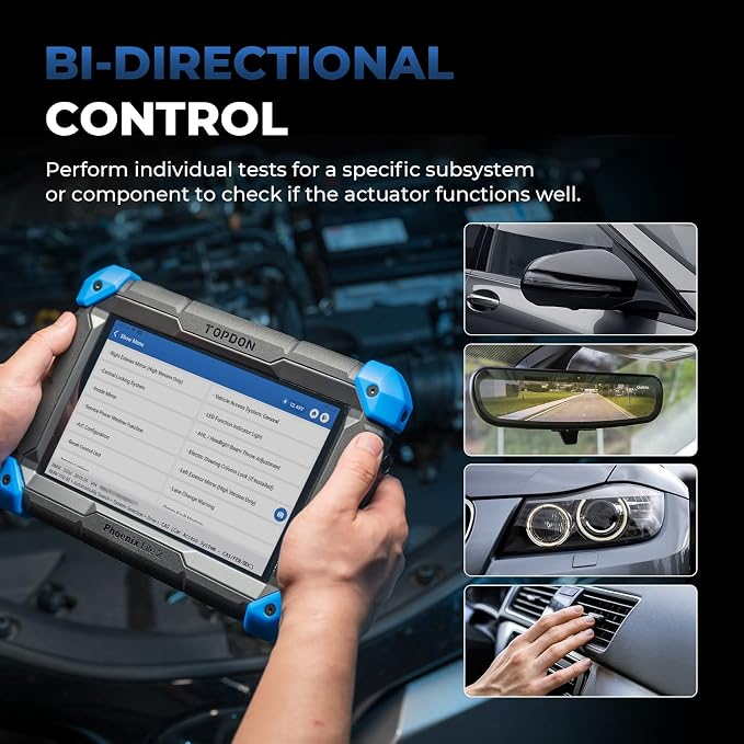 TOPDON Phoenix Lite 2 Bidirectional Scan Tool, OBD2 Scanner, ECU Coding | Function as ONE/AD900 Lite, Wireless Automotive Diagnostic Scanner, 34+ Reset Services, FCA AutoAuth, 2 Years Free Update