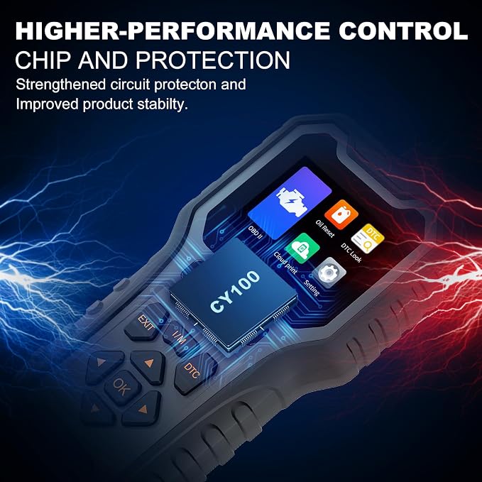Car Code Reader OBD2 Scanner for Check Engine Light Oil Reset OBDII Scan Tool Diagnostic Tool Reset Fix Clear Fault Code Readers for Cars 1996+