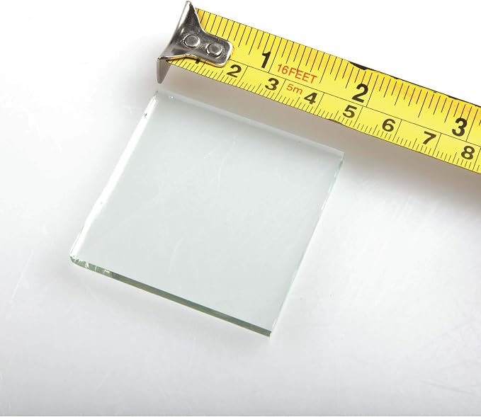 Stinger Testing Glass for Glass Breaker Escape Tool, Scientific Glass Streak Plates, 2"x2"x3/16, Test for Car Window Hammer, Safety Hammer, Car Escape Tool (20)