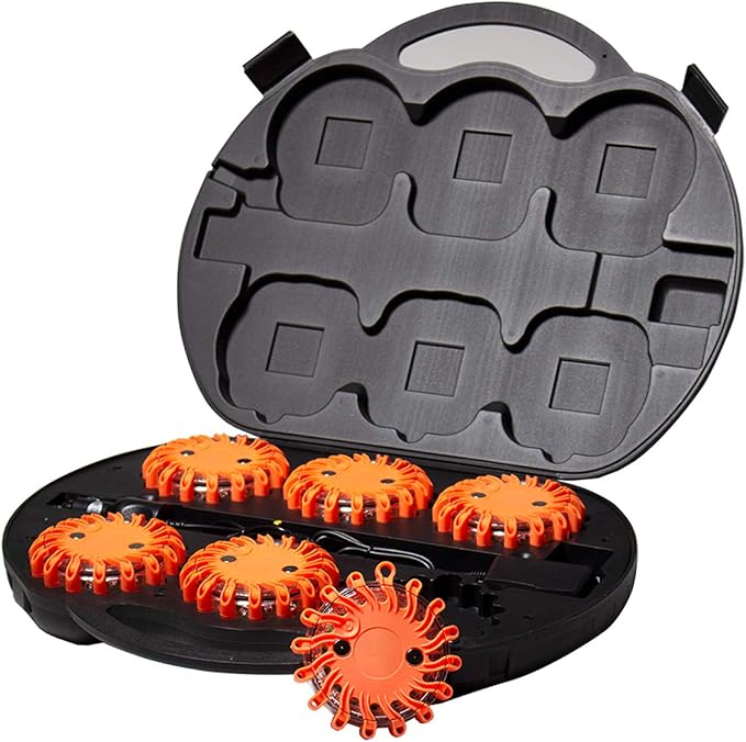 SpeedTech Lights 6-Pack Rechargeable 16-LED Safety Disc Kit