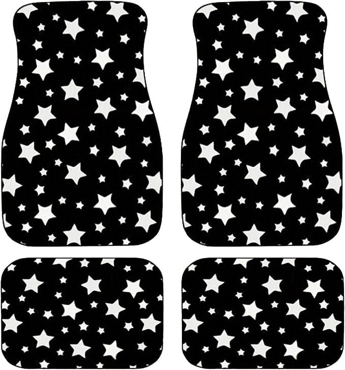 Car Floor Mats Non-Slip Automotive Floor Mats All-Weather Front Rear Car Floor Foot Mat Sets of 4 Pieces Foot Mats Rugs Carpet for Car Trucks SUV Sedans (NO.46)