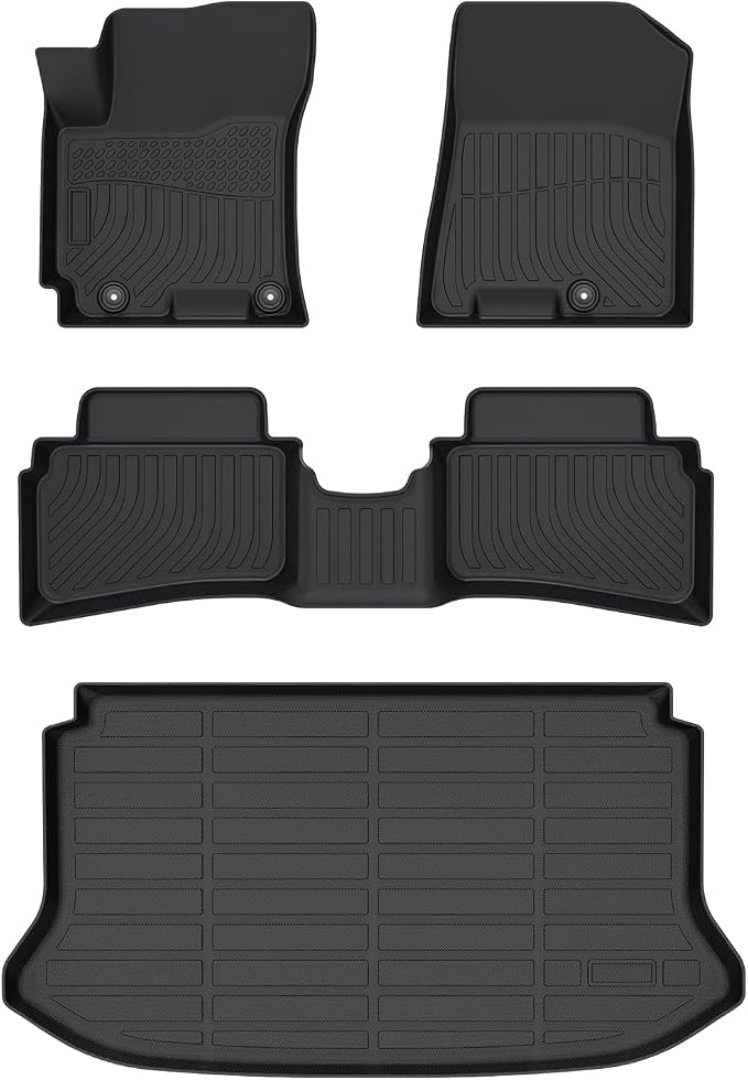 Cartist Floor Mats & Cargo Liner Fit for Hyundai Venue 2020-2025 2026 (for Cargo Tray Upper Position), All Weather Car Mats for Venue Accessories, Heavy Duty Rubber Mats