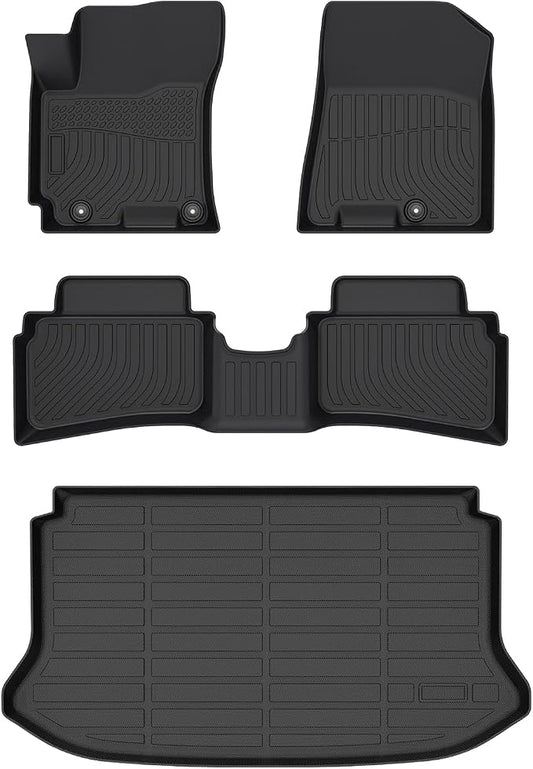 Cartist Floor Mats & Cargo Liner Fit for Hyundai Venue 2020-2025 2026 (for Cargo Tray Upper Position), All Weather Car Mats for Venue Accessories, Heavy Duty Rubber Mats