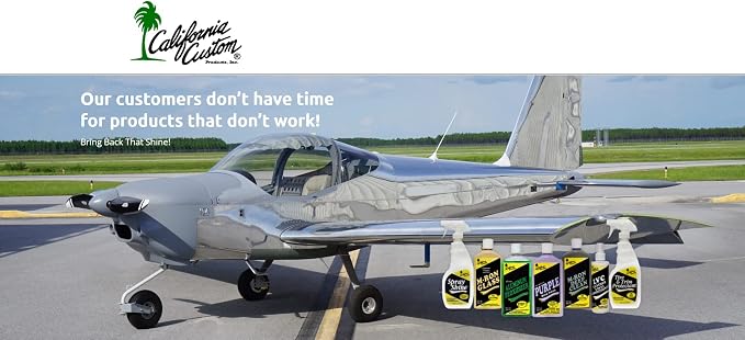 CALIFORNIA CUSTOM - M-Ron Glass Clearcoat Cleaner & Wax with Finest Pure #1 Carnauba Wax, Seals and Protects With A Crystal Clear Shine, No Silicone, Can Be Applied In Direct Sun Light! 12 oz