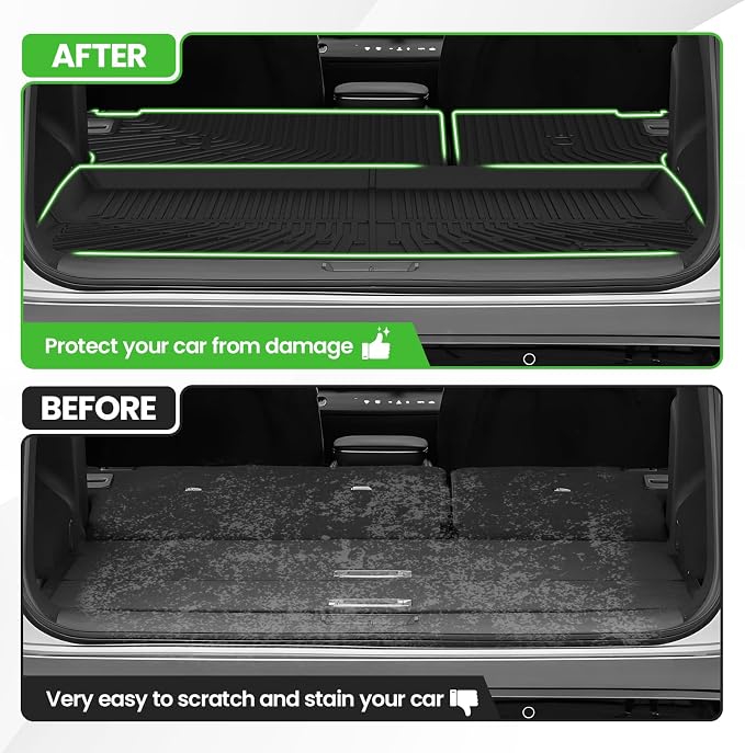 Cartist Cargo Liner for Nissan Ariya 2023 2024 2025 2026, All Weather Cargo Mats for Ariya Accessories, Heavy Duty TPE Trunk Mat, Car Accessories