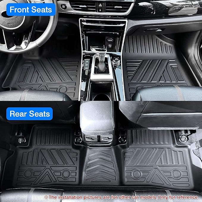 KUST Floor Mats for 2020-2025 2026 Mercedes Benz GLE 350 / GLE 450 Accessories (NOT for Coupe), Custom Fit All Weather Car Mats Floor Liners 2 Row High Edge