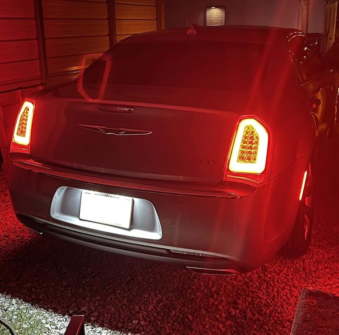 iJDMTOY Xenon White 18-SMD Full LED License Plate Light Kit Compatible With Dodge 2015-up Charger Challenger, Compatible With Chrysler 300 & Pacifica, Compatible With Jeep 2017-up Compass, etc