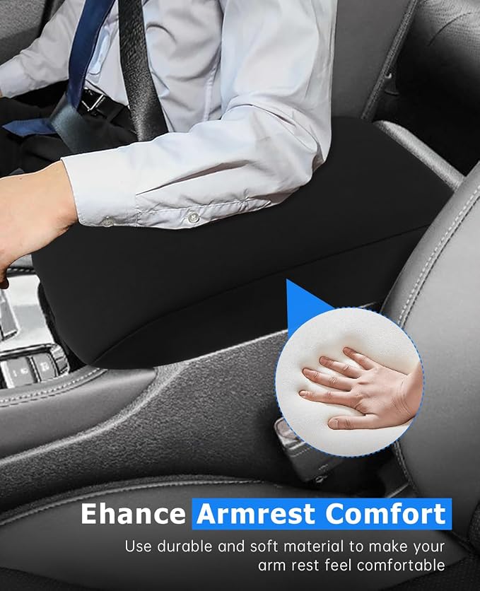 INTGET Car Center Console Armrest Cover for 2025 Honda Accord Accessories 2023 2024 Leather Arm Rest Box Lid Middle Console Seat Cover Protector(Neoprene,2023+)