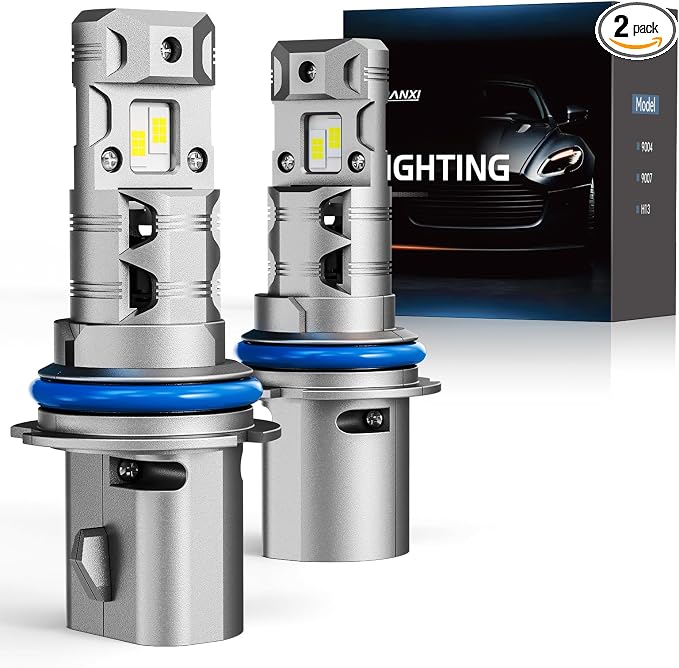 FRANXI 9004/HB1 LED Bulbs Fog Light, 800% Brightness Hi/Low Beam, Pack of 2 | 16000LM 800% Super Bright, 6000K Cool White Plug and Play, IP67 Waterproof