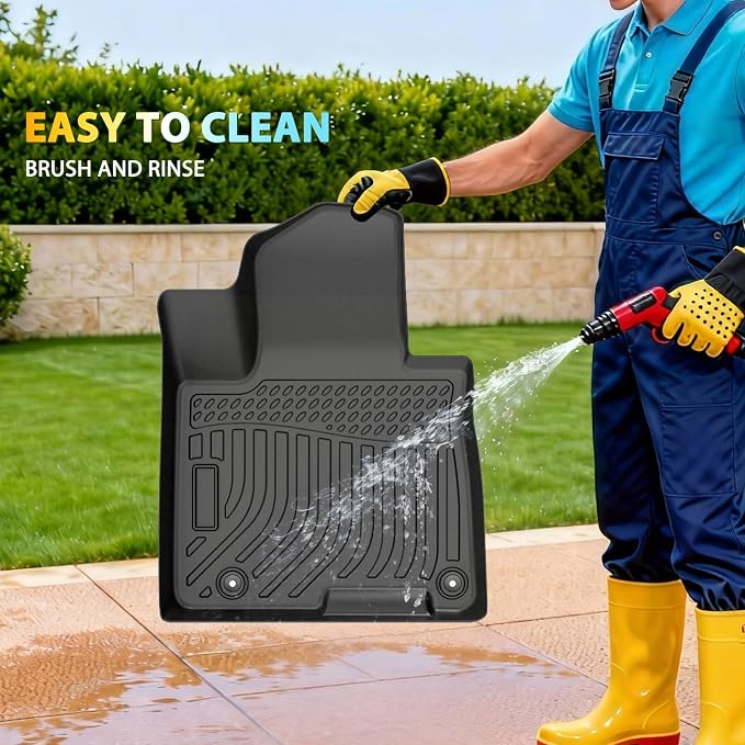 Floor Mats & Cargo Liner for Hyundai Tucson Hybrid 2024 2023 2022 | All Weather Custom Fit Heavy Duty TPE Floor Liners for Tucson Hybrid Accessories Black