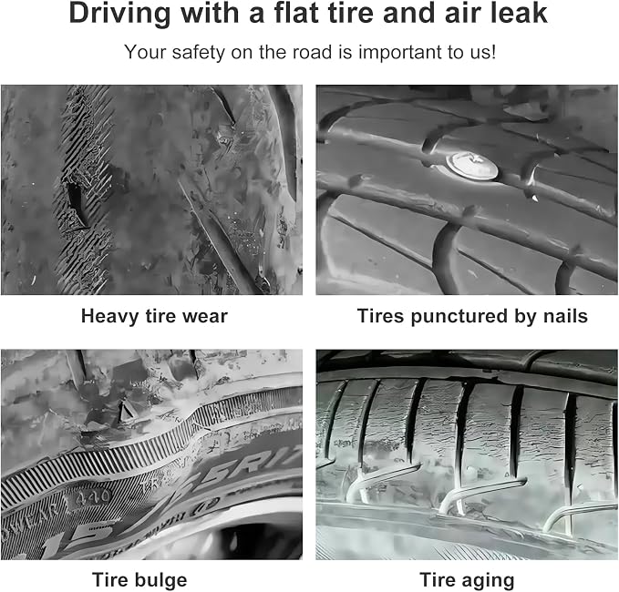 Tire Plug Kit Heavy Duty Professional - 67 Pcs Tire Repair Kit with Plugs for Car, Truck, SUV, Motorcycle, Semi Truck, Tractor, RV & ATV - Tire Repair Tools to Fix Punctures