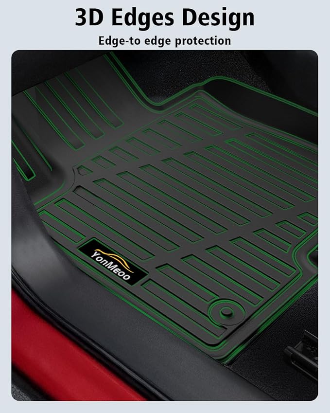 Floor Mats Custom for Toyota RAV4 Hybrid 2026 (Only for Cargo Area with Subwoofer) (Not for Phev) Trunk Mat with Backrest Mat All Weather TPE Full Set Cargo Liners for RAV-4 2026 Accessories, Black