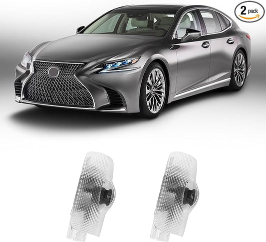 2Pcs Never Fade Car Door Lights Logo Projector Compatible with LS/ES/is/LX/RX/GS/GX/RC/UX Car Accessories, 3D Ghost Shadow Puddle Light