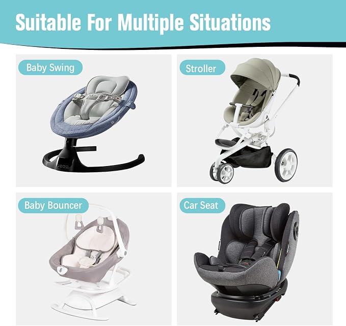 KAKIBLIN Baby Travel Pillow, Upgraded Baby Neck Pillows for Car Seat, Infant Neck Support Pillow for Head and Neck,Newborn Head Support for Car Seat,Pushchair