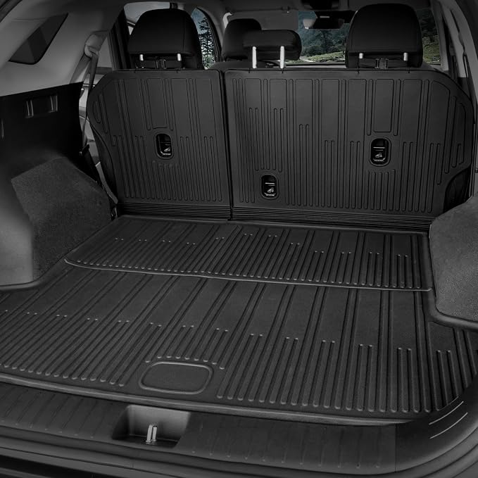 Floor Mats for Kia Sportage Hybrid 2023-2026, All Weather Floor Mats Trunk Cargo Liner with Backrest Protectors and Door Sill Guards Accessories, Full Coverage Set (Not Fit PHEV&Gas)