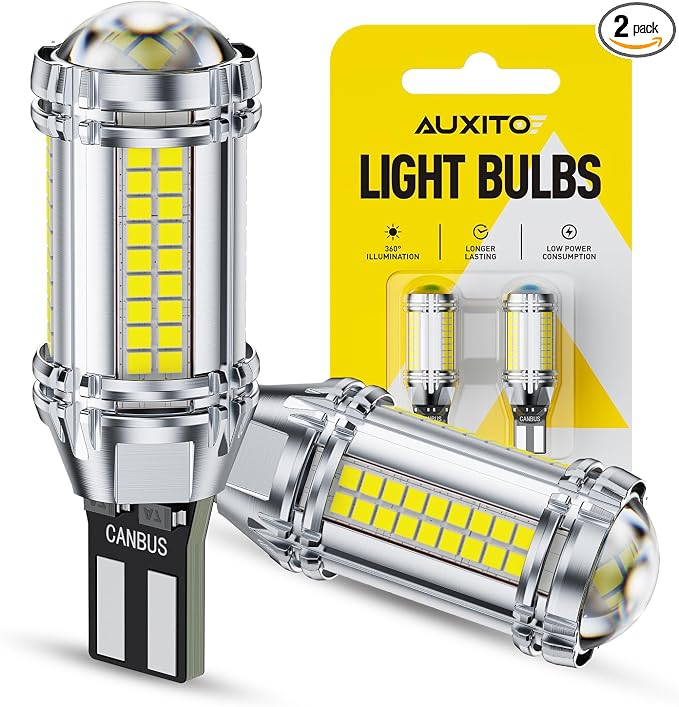 AUXITO 2026 Latest 921 LED Bulb Reverse Lights, 700% Super Bright 912 T15 LED Backup Light, CAN-Bus Error Free 906 922 W16W LED Bulbs for Reverse Back Up Marker Lights, 6500K White