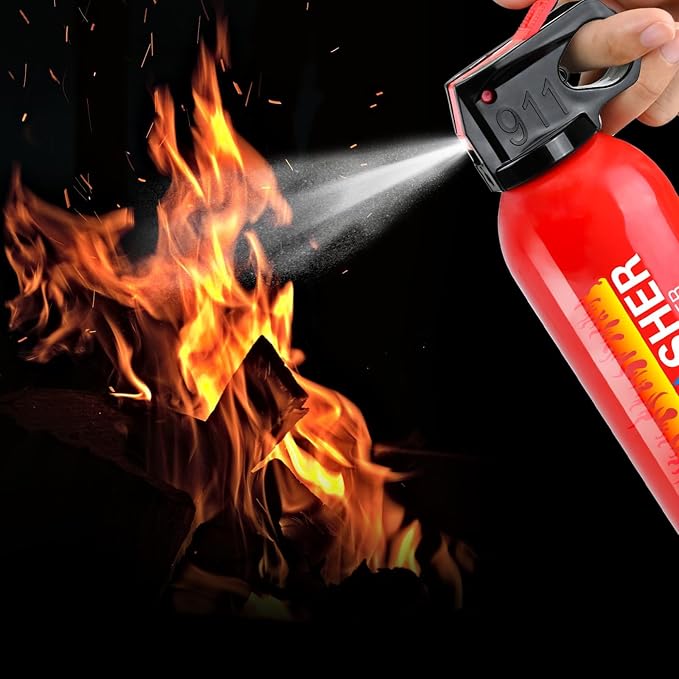 Fire Extinguisher for Home - 6pack Car Fire Extinguisher with Wall Mount, Small A B C K Fire Extinguisher, Water-Based Fire Extinguishers for Car/House/Kitchen/Truck/Marine/Boat/Vehicle/utv/rv