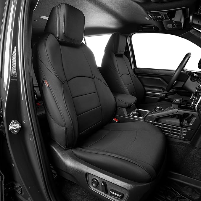 EKR Car Seat Covers Custom Fit for Toyota 4Runner(5 Seats) Full Set | for Toyota 4 Runner 2025-2026 Seat Covers for SUV,Full Wrap,Airbag Compatible,Waterproof Pet-resistant,Neoprene(Black)