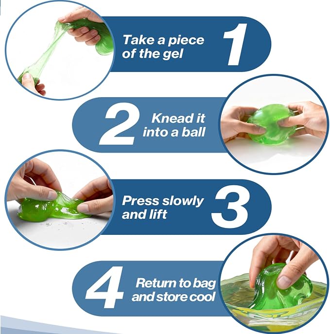 Car Cleaning Gels-4 Pack, Cleaning Gel for Car, Dust Cleaner Putty Cleaner Slime Cleaning Supplies Auto Detailing Tools, Cleaning Slime for Dust Removal, Cleaning Kit Gift for Men Women, 320g