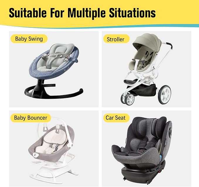 KAKIBLIN Baby Travel Pillow, Upgraded Baby Neck Pillows for Car Seat, Infant Neck Support Pillow for Head and Neck,Newborn Head Support for Car Seat,Pushchair