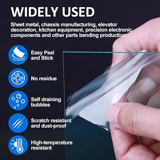 Press Brake Urethane Die Protection Film for Mark-Free Bending Solution, Durable Protective Coating for Defense Against Scratches, and Rust from Metal-on-Metal Contact (6" X .012" X 100')