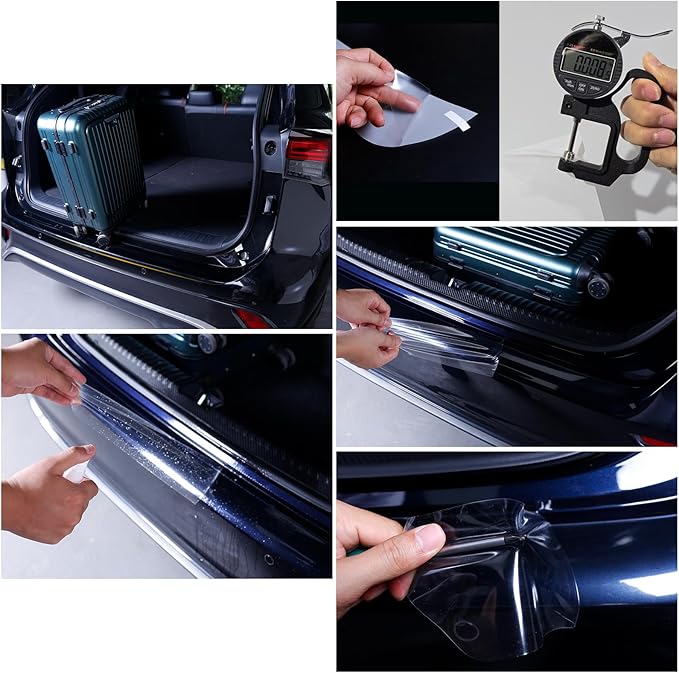 Car Rear Bumper Protector Guard for Honda Accord 2023-2026 Accessories, 8.5 Mil Clear TPU PPF Paint Protection Film, Invisible Anti-Scratch Trunk Lip Shield (1 PCS)