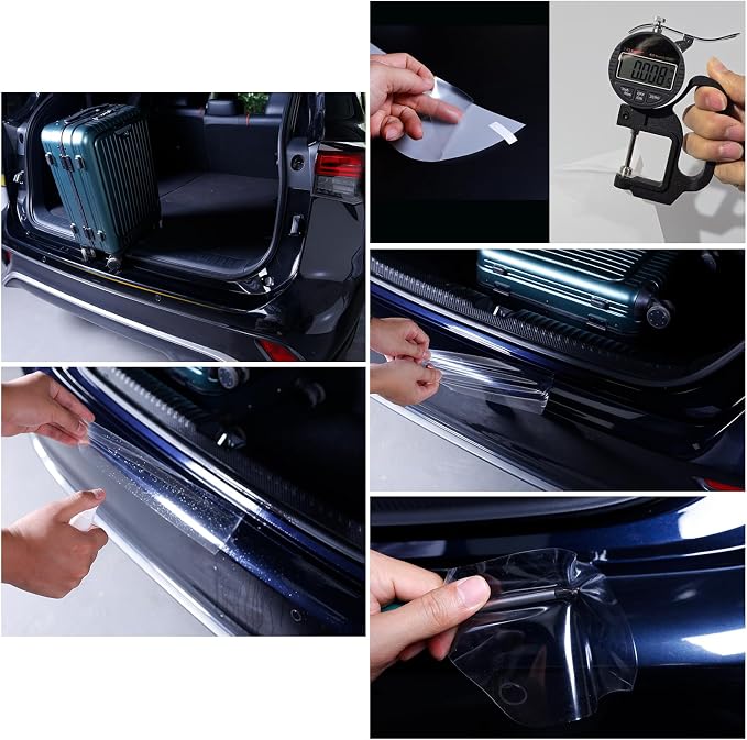 Car Rear Bumper Protector Guard for Honda Civic 2022-2026 Accessories, 8.5 Mil Clear TPU PPF Paint Protection Film, Invisible Anti-Scratch Trunk Lip Shield (1 PCS)
