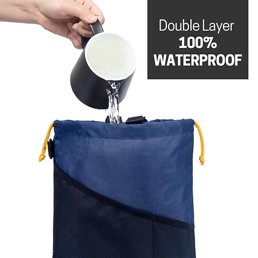 GNEGNI 2PCS Hanging Car Garbage Can - Waterproof Leakproof Trash Bag | Car Trash Can with Durable Leakproof Lining, Keeps Vehicle Clean and Neat