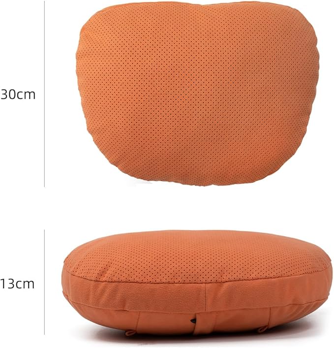 2 Pcs Car Headrest Neck Pillow for Driving,Universal Premium Suede Leather Soft and Comfortable Headrest,Two Gears of Height Adjustment Car Seat Headrest Pillow Car Interior Accessories