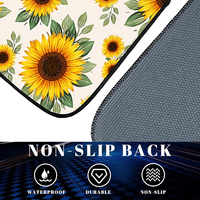 Turkish Persian Blue Car Floor Mats Bohemian Floral Carpet Front Rear Carpets Mat Decorative Car Floor Carpets Non-Slip Auto Car Accessories Universal Fit for Car SUV Truck Van