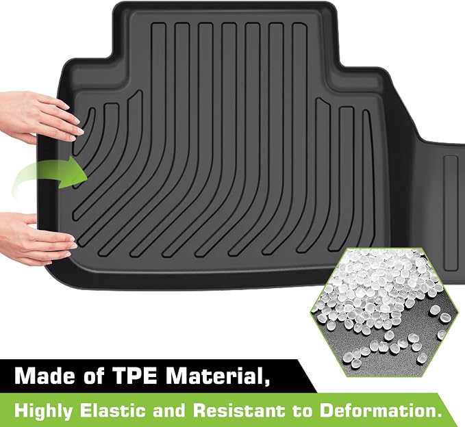 Floor Mats for Subaru Forester 2019-2024, Heavy Duty TPE Waterproof Non-Slip All Weather Protection Custom, Floor Mats & Cargo Liner