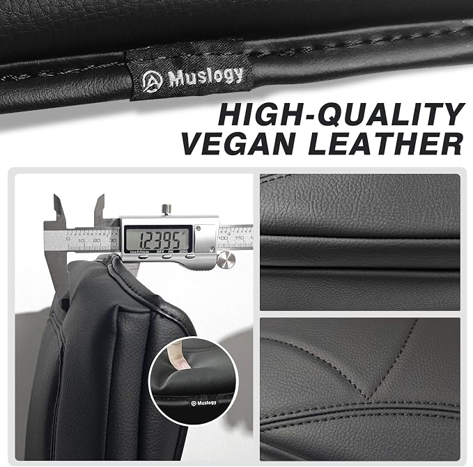Muslogy Center Console Armrest Cover Fit for Toyota RAV4 2019-2025 Accessories, Comfort Armrest Pad Console Lid Cushion Vegan Leather 1-Inch Extra Thick