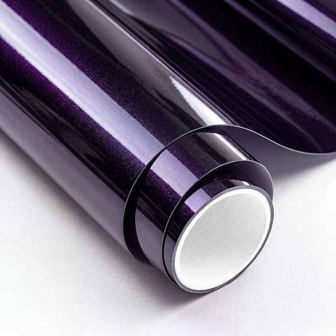 PPF, Dry Apply TPU PPF Vinyl Car Wrap Roll 1ft x 5ft, Paint Protection Vinyl Film (Gloss Cosmic Purple)