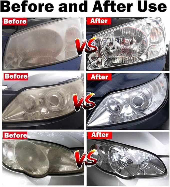 VCTSELITY 800g Headlight Restoration Liquid | Headlight Polishing Repair Fluid, Headlight Polish Restoration, Remove Yellowing/Scratch/Haze/Oxidation/Vague