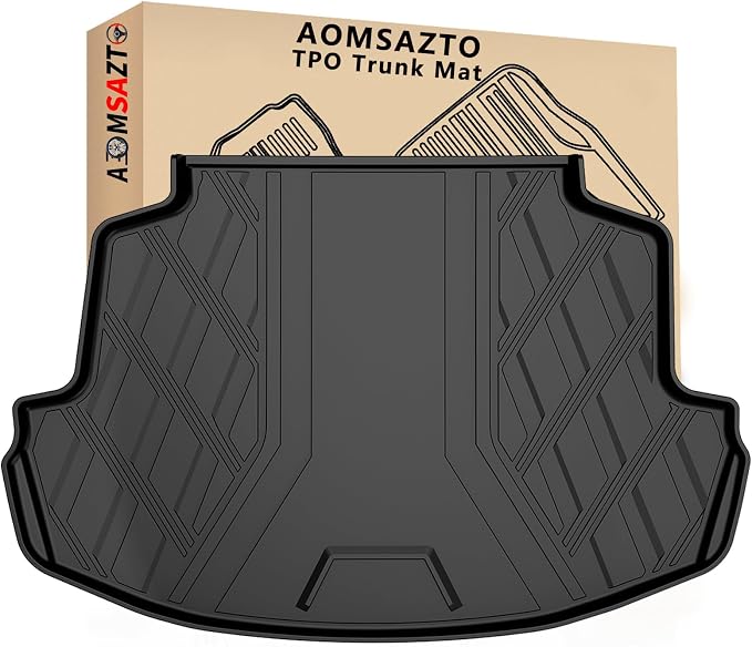 AOMSAZTO Cargo Liner Compatible with 2014-2019 Toyota Corolla Sedan | Custom Fit Trunk Mat Behind 2nd Row | All Weather Protection Cargo Mat Compatible with 2014-2019 Corolla Sedan Models