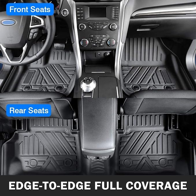KUST Custom Fit Floor Mats for 2020-2025 Nissan Sentra Accessories (Not for 2026), All Weather Floor Liners Front Rear 2 Rows Car Mats, TPE Rubber, Raised Edge