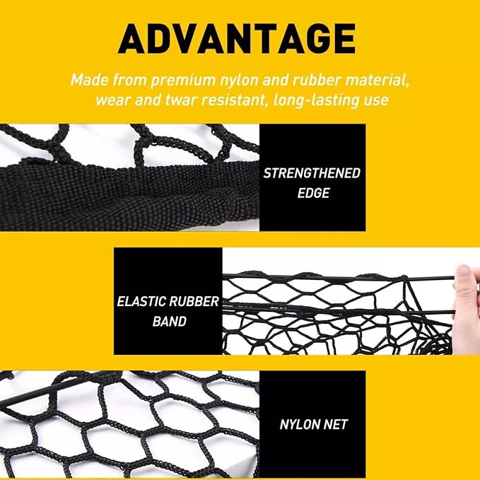 for Subaru Forester Ascent Envelope Style Truck Bed Cargo Net - Fits 2013-2024 2025 2026 Forester Ascent Accessories Cargo Net for Pickup Truck Bed - Heavy Duty Carabiners