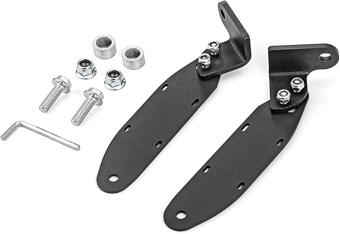 Dasen 42" LED Roof Light Bar Brackets Fit for Polaris General 2016-2026 | Windshield Roll Cage Light Mount, For Straight Curved Light