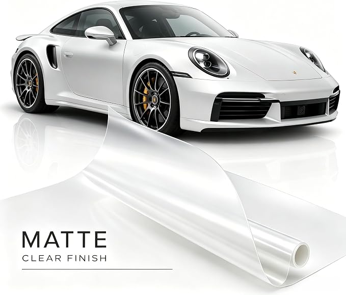 MHOO Matte Clear PPF 7.5Mil Car Paint Protective Film Compatible with Tesla Model Y 2020-2025 TPU Film Scratch Clear Paint Protection Vinyl Film (5X50ft)