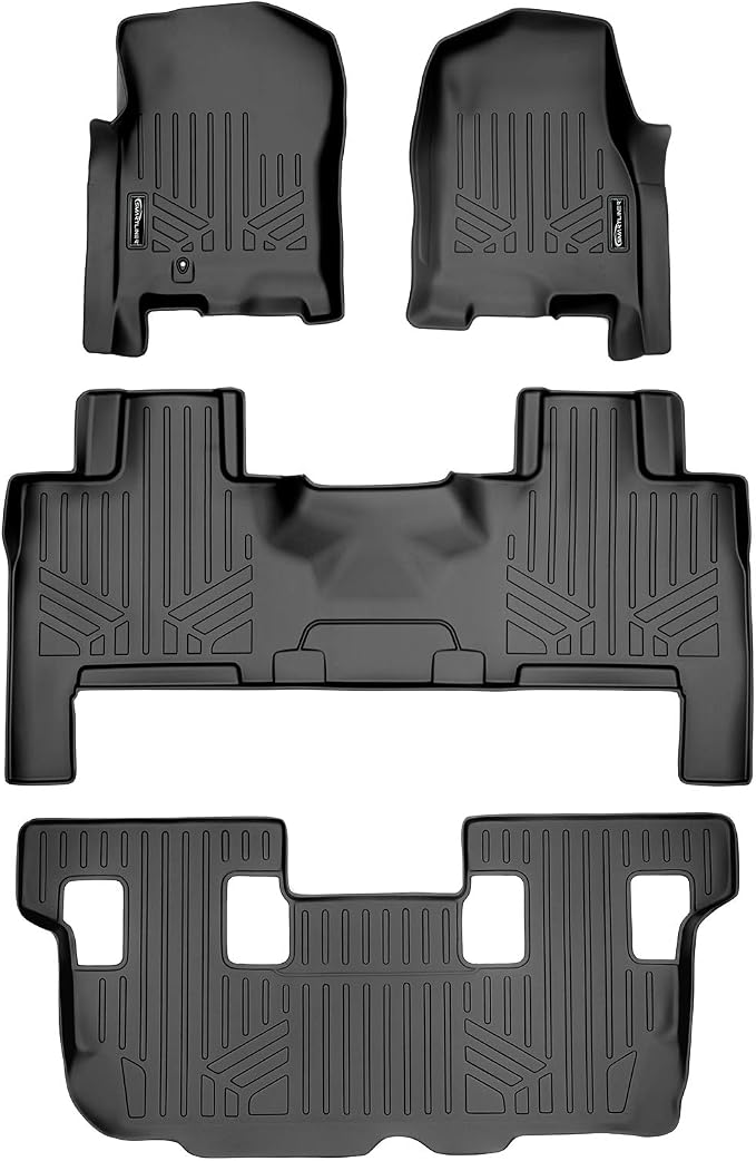 MAXLINER Floor Mats 3 Row Liner Set for 2007-2010 Ford Expedition