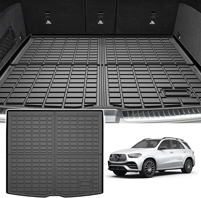 Cartist Cargo Liner Fits for 2020-2025 2026 GLE Class 5 Passenger All Weather Rear Trunk Mat for GLE Accessories 3D High Side Waterproof Black TPE