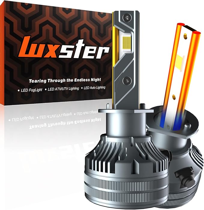 LUXSTER H1 Punisher 60000lm High Performance LED Bulbs 6000K (2 Pack) | 140W High Power, Exclusive Triple Copper-Tube Cooling, 5th-Gen CANBUS, Foglight Use, Plug-N-Play, 6000K, IP68