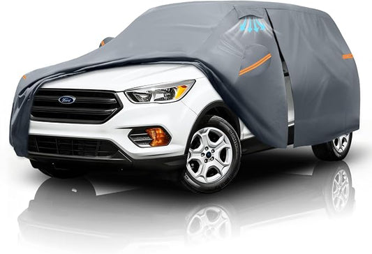 Waterproof Escape(2000-2026) Car Cover with Breathable Vents, [Upgrade] Premium Covers with Cotton Liner and Zipper Door,Sun Rain Snow Dust Uv Protection.(Gift with Towel)
