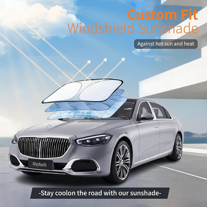 Car Cover Outdoor Coupe Covers(Length up to 218 inch) Universal Fit for Mercedes-Benz S-Class,BMW 7 Series,BMW i7,Audi A8 S8,Cadillac DeVille,Bel Air,Caprice, etc,Size C6(See Size Chart)