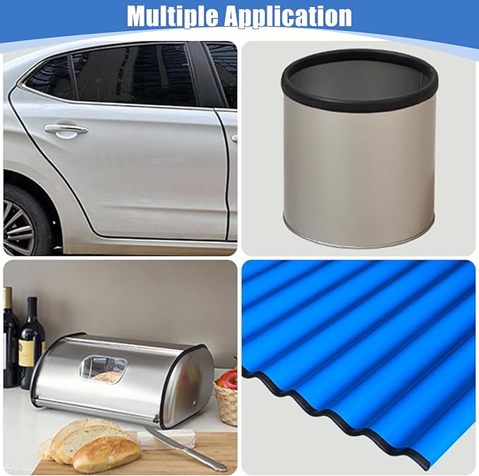 Rubber Edge Trim, Self-Adhesive Rubber Edge Protector for Sheet Metal, EPDM Material, Fit 1/16"(1.0mm), Length 100Ft, Black Color, U Channel Edge Trim