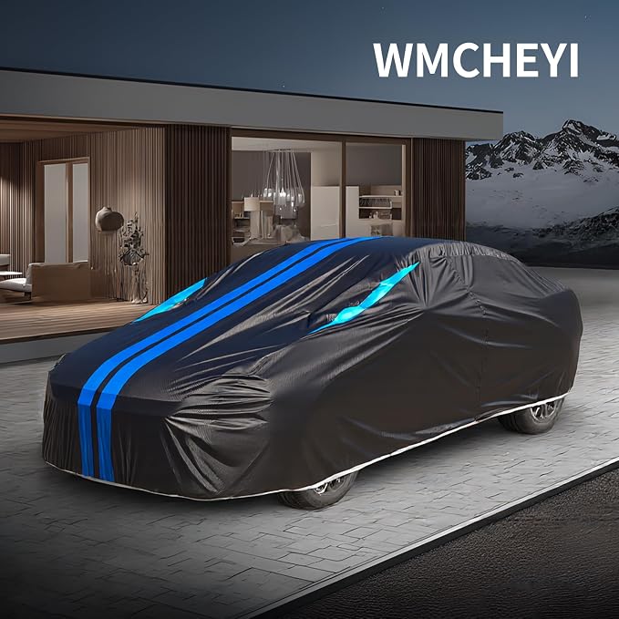Car Covers for Automobiles, 6 Layers Car Cover Waterproof All Weather, Outdoor Car Cover Sun UV Rain Snow Wind Protection, Full Exterior Cover Fit for 209"(209 * 75 * 71 inch) SUV